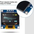 4Pcs OLED Display Module I2C IIC 128x64 0.96 Inch Display Module SSD1315 for Arduino UNO R3 STM with Pins. 