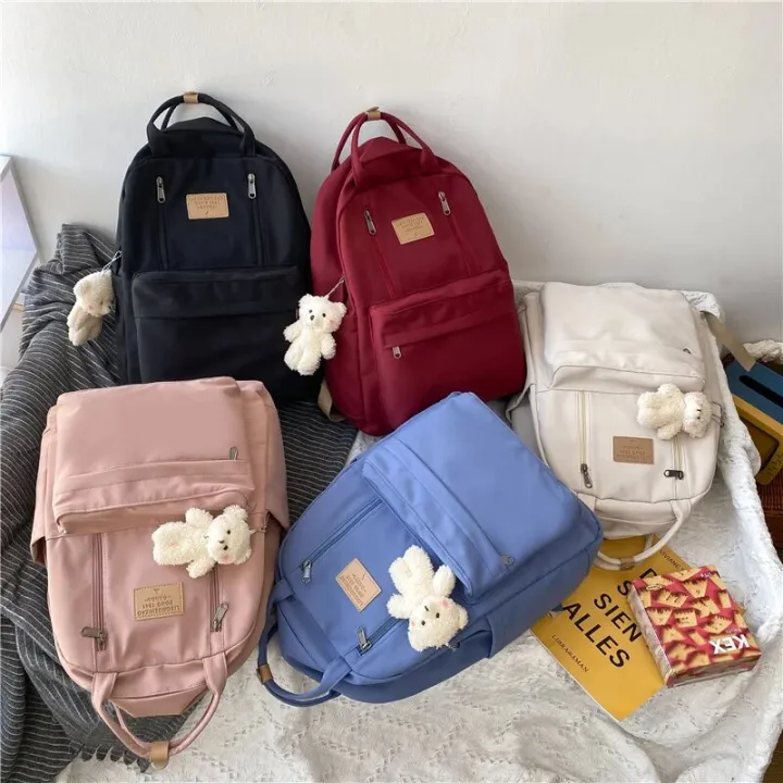 JULYCCINO%20Multifunction%20Double%20Zipper%20Women%20Backpack%20Teenager%20Girls%20Laptop%20Backpack%20Student%20Shoulder%20Bag%20Korean%20Style%20Schoolbag%20-%20Image%204