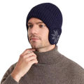 New Unisex Winter Knitted Hat With Earflap Fashion Beanie Hats For Men Women Outdoor Classic Keep Warm Cap-MOILY.