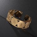 Stainless Steel Vintage Catholic Medal San Benito Bracelet Father Open Titanium Bracelet Women's Men's Religion Christmas Gift.