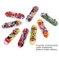 Alloy Stand Plastic Mini Finger Boards Mini Skate Finger Skateboard Kids Boys' Toys Random Color. 