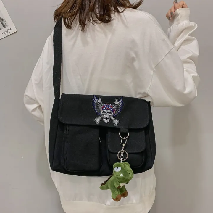 Canvas%20Shoulder%20Bags%20for%20Women%20men%20Simple%20Large%20Capacity%20Messenger%20Crossbody%20Tote%20Shopper%20Bag%20Young%20Student%20Women's%20School%20bags%20-%20Image%202