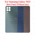 For Samsung Galaxy M33 Back Panel/Backshell/ Casing With Logo-All Colors Available. 
