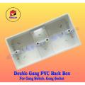 Double Gang PVC Back Box For Gang Switch/Gang Socket (2 Gang MK Back Box).