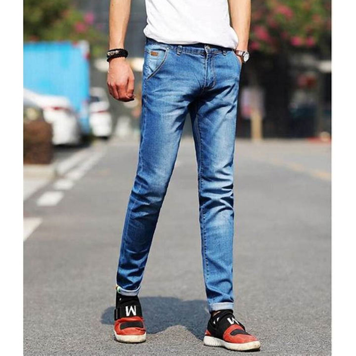 Boys Slim Fit Stretchable Denim Lycra Jeans – Pack of 2 (Blue & Light Blue)