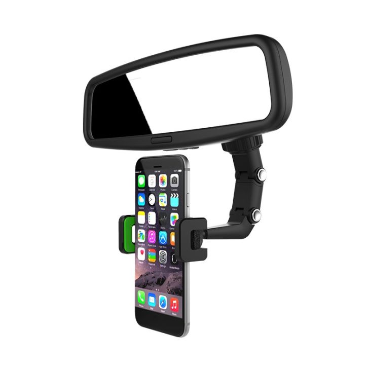 TOHAYIE%20360%20Degrees%20Car%20Rearview%20Mirror%20Mount%20Phone%20Holder%20for%204.0-6.1%20Inch%20Navigation%20Bracket%20Stand%20Adjustable%20Support%20-%20Image%205