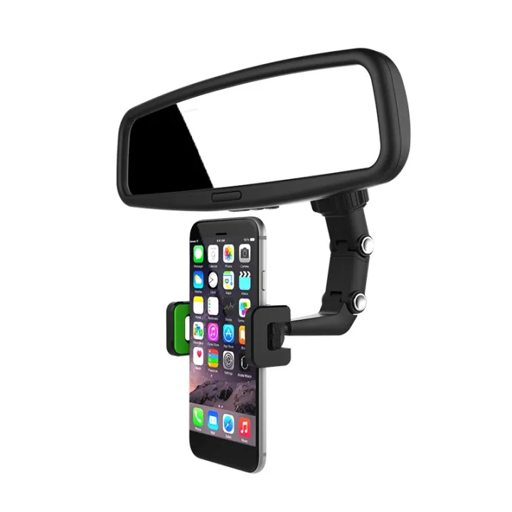 TOHAYIE%20360%20Degrees%20Car%20Rearview%20Mirror%20Mount%20Phone%20Holder%20for%204.0-6.1%20Inch%20Navigation%20Bracket%20Stand%20Adjustable%20Support%20-%20Image%205