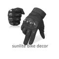 Motorcycle hand gloves  or hand gloves  for bikers. Black. 