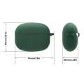 IHBNEP Anti-Fall Earphone Dustproof Silicone Bluetooth Headphone Protective Case Colorful Mini Wireless Earbuds Accessories for Oraimo FreePods 3.