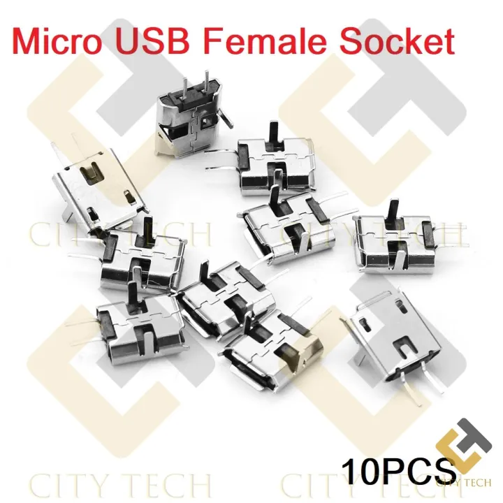 10Pcs%202%20Pin%20Micro%20USB%20Female%20Socket%20Type-B%202%20Pin%20Female%20DIP%20Power%20Socket%20Connector%20Panel%20Mount%20For%20Charging%20Socket%20LED%20Light%20Electronics%20Projects%20DIY%20-%20Image%204
