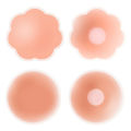 1 Pair Cool Reusable Self-Adhesive Silicone Pad Cover Pad Natural Color Nipple Stickers By Shadvi. 