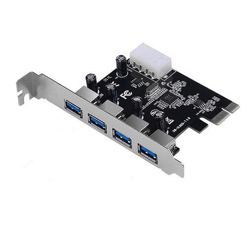4 Port USB 3.0 HUB to PCI-e PCI Express Card Adapter