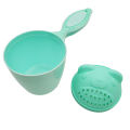 Cute Baby Bath Mug Shampoo Cup Baby Plastic Cartoon Bear Shape Bath Rinse Shower Cup Newborn Wash Hair Shower Spoon Child Handheld Safty Shampoo Cup. 