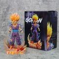 25cm Dragon Ball Z Anime Figure Son Gohan Action Figurine Super Saiyan 2 Cell Game Children Toys Decoartion Son Goku Free Gift. 