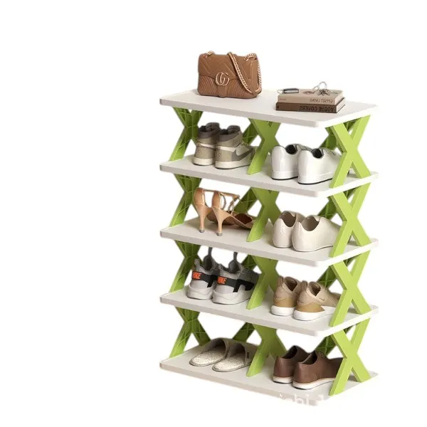 Foldable%205-Tier%20Plastic%20Shoe%20Storage%20Shelf%20-%20Image%202