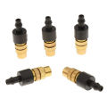 Migeet 5 pcs Adjustable Sprayer Brass Atomizing Nozzle, Drip Irrigation Sprinkler, Garden Cooling 4 / 7 capillary for Mini Drip Garden Watering Irrigation Spray. 