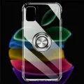Casinglee For Realme 7 Pro Soft Case Clear Transparent Airbag Protector Shockproof Car Magnetic Holder Ring Phone Cover Realme7 Pro Phone case. 