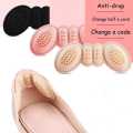 1Pair High Heel Insoles Butterfly Adjust Size Heel Liner Grips Protector Sticker Heel Pad Foot Care Anti Keep Abreast Heel Pads.