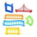Building Block Railway Train Set Set Of 52pcs Kids DIY Assembly Toy With Race Track And Electric Car. 
