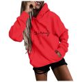 Hoodies Harajuku Women's Fashion Casual Fun Print Hooded Streetwear Sweatshirt Loose Sports Tops Pullover Sudadera Mujer Chemise.