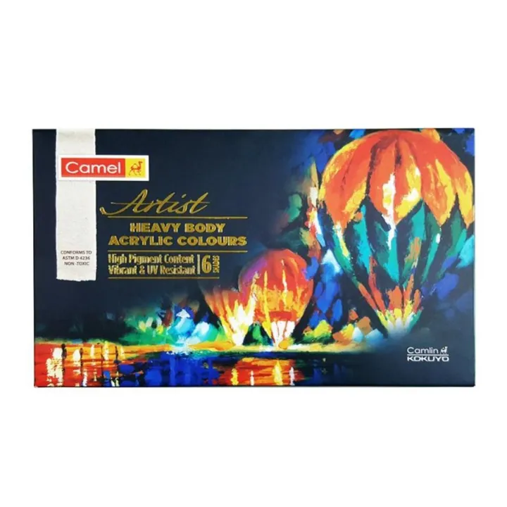Camel%20Heavy%20Body%20Acrylic%20Colour%20Set%206%20Colors%20%C3%97%2040ml%20Tubes%20for%20Painting%20&%20Artwork%20-%20Image%202