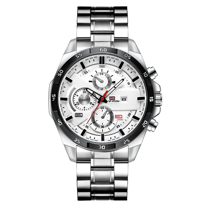 Kajia%20Men's%20Ryan%20Waterproof%20Stainless%20Steel%20Chain%20Quartz%20Watch%20Fashion%20Student%20Sports%20Business%20Casual%20Steel%20Band%20Watch%20-%20Image%204