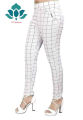 U FASHION Women & Girl Stretchable Trouser Polycotton Fabric  Checked Pattern Jegging Pant / Stretchable Jeggings. 