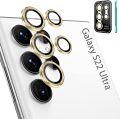 For Samsung Galaxy S22 Ultra 5G 5PCS Camera Lens Protector Rings Aluminium+Tempered Glass Scratch Resistant. 