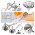 3 in 1 Funnels for Filling Bottles Stainless Steel Small Kitchen Funnel Set for Transferring Essential fluids fluid. 