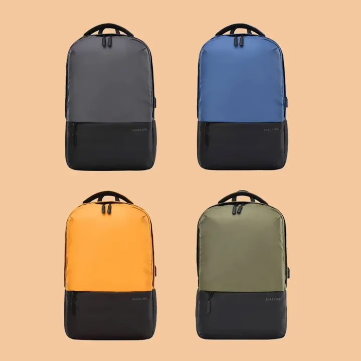 Shaolong%20GH87M#%20Premium%20Quality%20Laptop%20Business%20And%20Travel%20Backpack-Yellow%20-%20Image%203