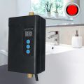 EU Plug Electric Water Heater 4000W 220V Instant Hot Water Heater Shower Faucet Tap Thermostat Heating White.