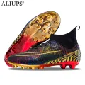 ALIUPS Size 35-46 Golden Soccer Shoes Sneakers Cleats Professio2023nal Football Boots Men Kids Futsal Football Shoes for Boys Girl. 