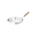 Zebra Stainless Steel 30cm Vitalux 3 PLY Wok, Wood Handle Without Lid – 176390.