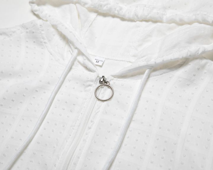 Summer%20Fashion%20Sleeveless/Long/Short%20Sleeved%20Hoodie%20Zipper%20T%20shirt%20Casual%20Plaid%20print%20Open%20Stitch%20Beach%20Sun%20Protection%20Clothing%20-%20Image%204