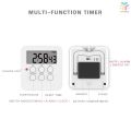 ۞IN STOCK Digital Timer Clock Magnetic Cooking Countdown Alarm 24 Hours with LCD Screen Mute Mode for Studying Sports Office Classroom Library. 