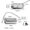 Chrome galactic Mini LP Guitar Humbucker Pickup Sealed Pick Up Music Repair Parts.