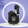 Ultrapods Max TWS Earbuds Bluetooth 5.3 Digital Display Transparent Earbuds. 