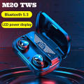 M20 TWS BT Wireless Bluetooth5.3 Earbuds 9D Stereo Touch Control Handfree Bluetooth Earphone with Charging Case. 