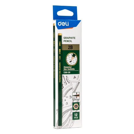 Deli%20EC88-2B%20Graphite%20Pencil%2012Pcs%20-%20Image%203