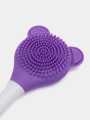 Bear Double Head Facial Mask Brush Silicone Applicator Spoon Spatula Stirring Stick Women Skin Face Cleansing Care Home Makeup Tools. 