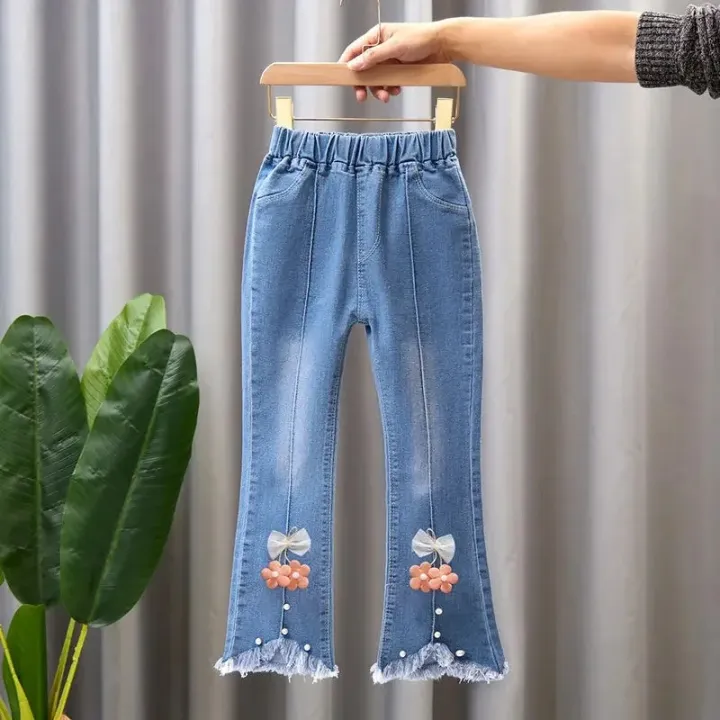 Baby%20Girls%20Cowboy%20Pants%20Spring%20Autumn%20Girls%20Casual%20Denim%20Trousers%20Children%20Clothing%20Kids%20Stretch%20Flared%20Pants%20for%204-10%20Years%20-%20Image%203