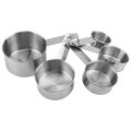 GC 5 Pcs Stainless Steel Measuring  Cup  Set Rust-proof Mirror Polished Multiple Models Precisely Marked Kitchen Baking Tools. 
