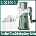 Newest Vegetable Cutter Slicer With 5 Set Blades Potato Carrot Slicing Thick Wire Wavy Grinding Garlic Cheese Chopper Kitchen-The New Upgrade. 