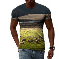 Summer New Animal Cow Pattern Men's Children's T-shirt 3d Printing Original Personality Short-sleeved Hip-hop O-neck Thin Top.