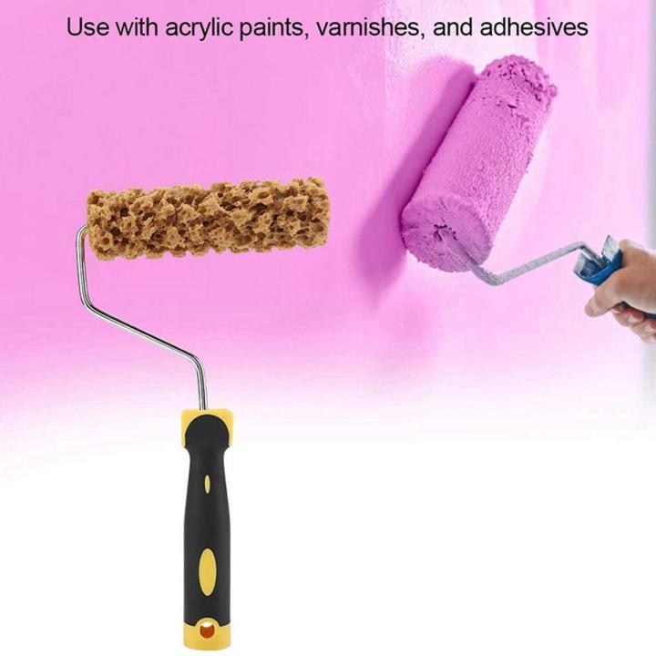 EITGZWAS 2X M60 Seaweed Sponge Roller Brush Imitation Seaweed Sponge Roller Pattern Liquid Wallpaper Paint Texture Tool
