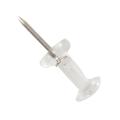 100 Pcs Push Pin Thumb Tack Clear Color 3/8inch Drawing Cork Board Office Pushpin. 