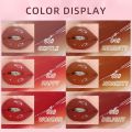 QIBEST Red Plump Lip Tint Liquid Lipstick / Jelly Mirror WaterLight Moisturizing Lip Glaze / Natural Beauty Doodle Lip Makeup / Waterproof Long Lasting Non-stick Cup Lip Gloss. 