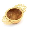 Stainless Steel Tea Strainer with Drip Bowl Easy Clean Loose Leaf Hanging Infuser Filter Kitchen Tool.