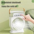 Portable Rechargeable Air Cooler Fan With Deem Light and Humidifier - Multicolor---. 