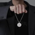 Seal of The 7 Archangels Pendant Necklaces for Men Seal of Solomon Spiritual Talisman Protection Amulet Stainless Steel Jewelry.